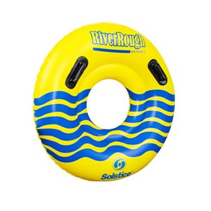 Swim Central 48-in Inflatable Yellow Swimming Pool Ring Tube with Handles