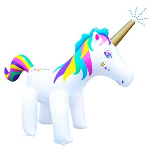 Swimline 6-ft Inflatable Rainbow Unicorn Lawn Sprinkler
