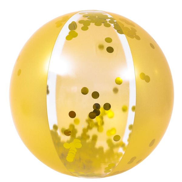 Pool Central 19.5-in Gold Sequin Inflatable Beach Ball