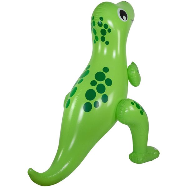 Pool Central 6.75-ft Inflatable Green Jumbo Dinosaur Water Sprayer