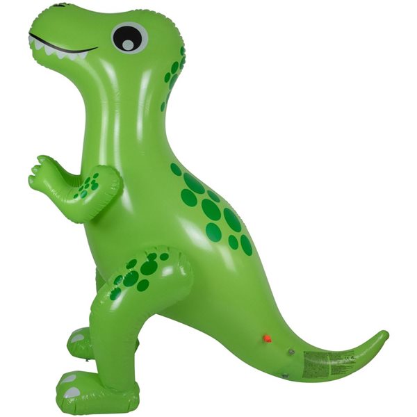 Pool Central 6.75-ft Inflatable Green Jumbo Dinosaur Water Sprayer