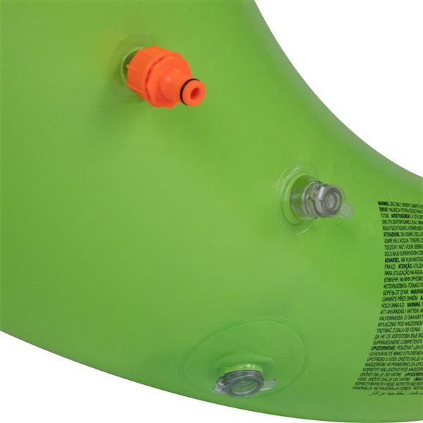 Pool Central 6.75-ft Inflatable Green Jumbo Dinosaur Water Sprayer