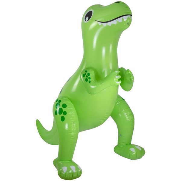 Pool Central 6.75-ft Inflatable Green Jumbo Dinosaur Water Sprayer