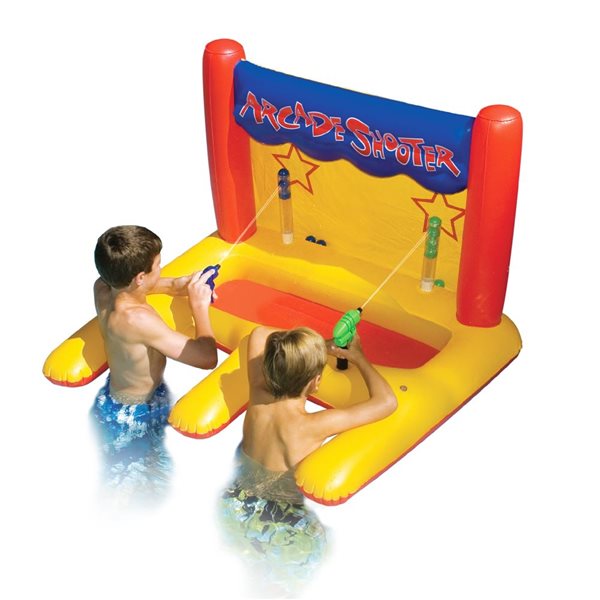 Swim Central 45-in Inflatable Yellow Arcade Shooting Game