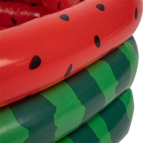 Pool Central 47 x 47-in Red and Green Round Watermelon Inflatable Kiddie Pool