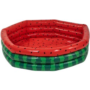 Pool Central 47 x 47-in Red and Green Round Watermelon Inflatable Kiddie Pool