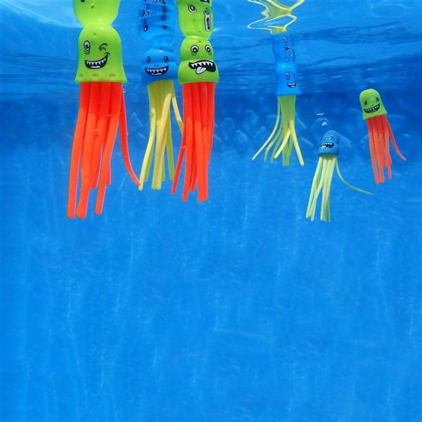 Pool Central 5-in Jellyfish Slow Sinking Dive Game - Set of 6