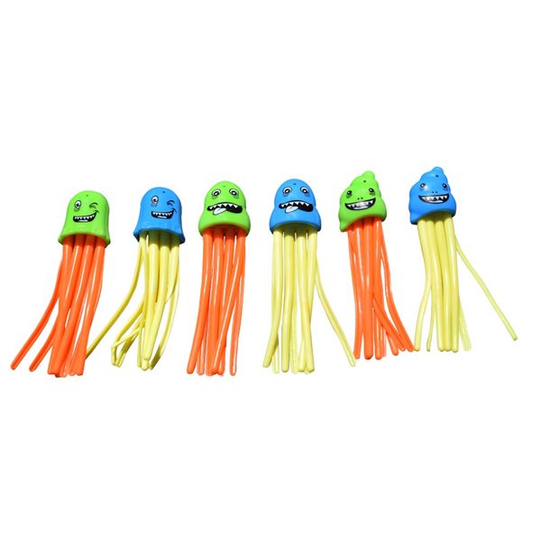 Pool Central 5-in Jellyfish Slow Sinking Dive Game - Set of 6
