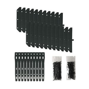 Nuvo Iron Louver Shutter & Blind Hardware System Black