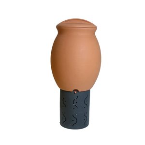 Algreen's Solar Digester Composter for Kitchen Waste and Leftovers 60-gal - Terracotta