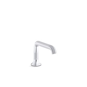 KOHLER Occasion Polished Chrome Bathroom Sink Faucet Spout with Straight Design - 1.0 Gpm