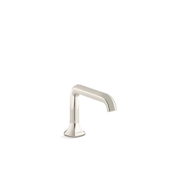 KOHLER Occasion Polished Nickel Bathroom Sink Faucet Spout with Straight Design - 1.0 Gpm