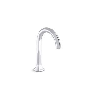 KOHLER Occasion Polished Chrome Bathroom Sink Faucet Spout with Cane Design - 1.0 Gpm