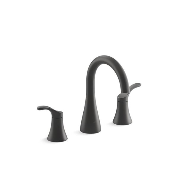 Robinet de lavabo de salle de bains déployé noir mat Simplice KOHLER, 3,8 l/min