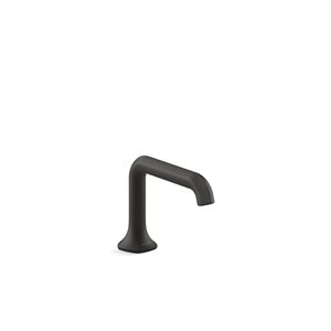 KOHLER Occasion Matte Black Bathroom Sink Faucet Spout with Straight Design - 1.0 Gpm