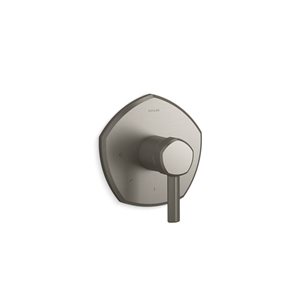 KOHLER Brushed Nickel Occasion Thermostatic Valve Trim with Lever Handle