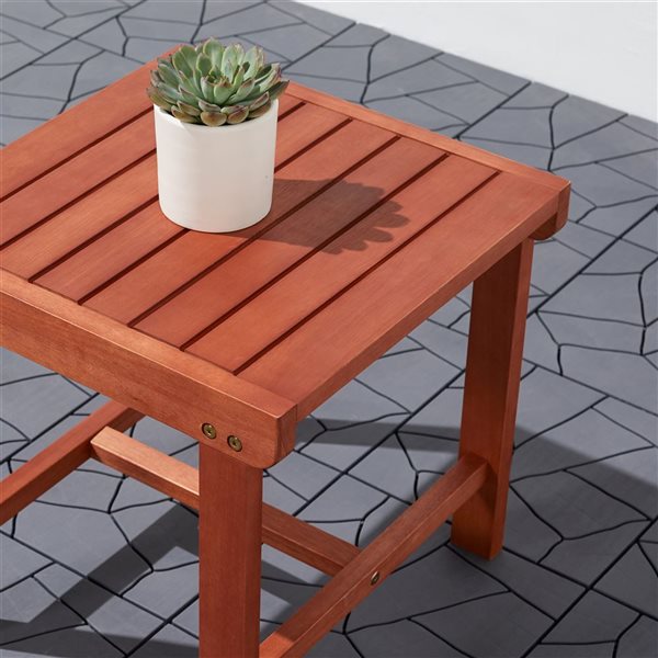 Azen Caladesi 18-in Square Outdoor End Table