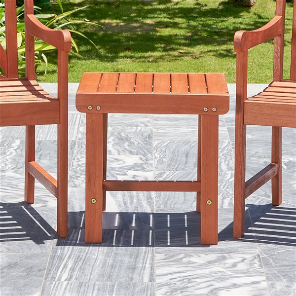 Azen Caladesi 18-in Square Outdoor End Table