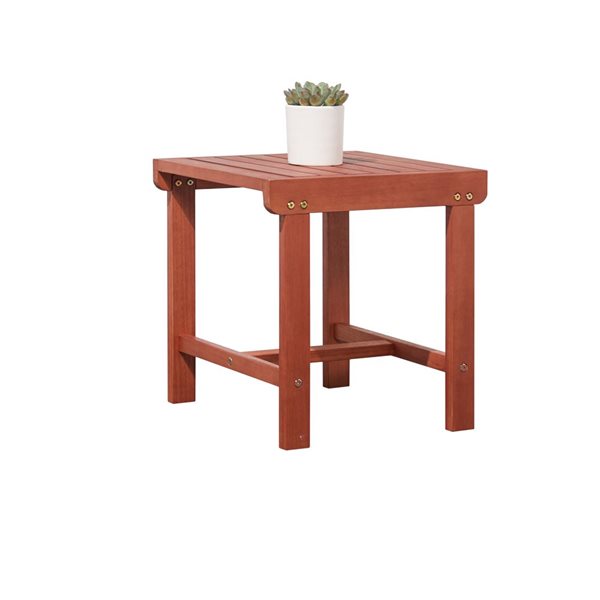 Azen Caladesi 18-in Square Outdoor End Table