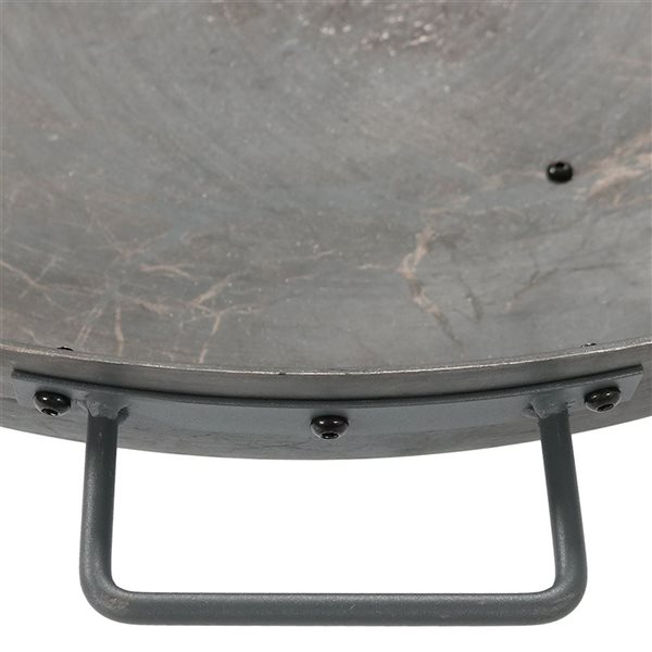 Sunnydaze Cast Iron with Steel Finish Wood-Burning Fire Bowl 34-in