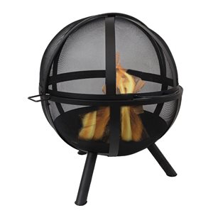 Sunnydaze Flaming Ball Wood Burning Fire Pit