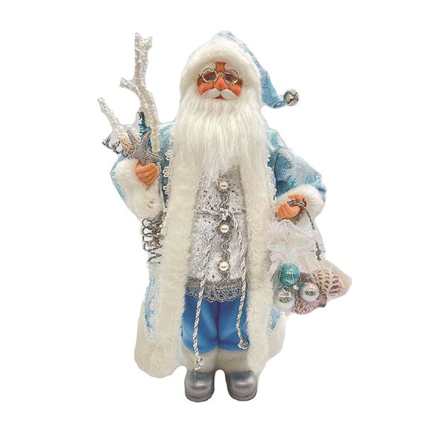 Santa's Workshop 18-in Blue Coastal Santa