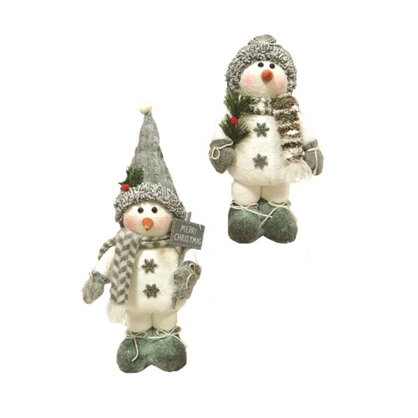 Santa's Workshop 14-in Cheery Snowmen - Set of 2