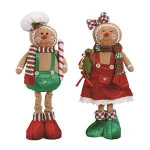 Santa's Workshop 15.5-in Christmas Gingerbread - Set of 2