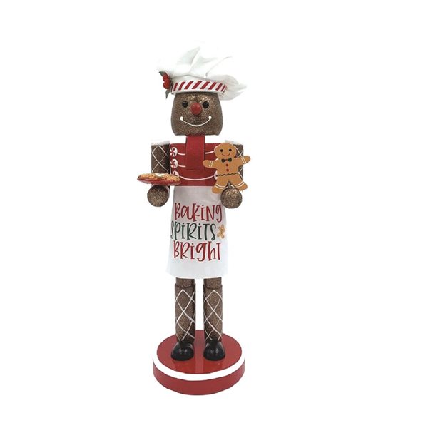 Santa's Workshop 14-in Baking Spirits Bright Nutcracker 70195
