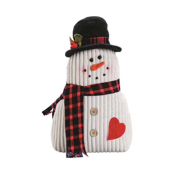 Santa's Workshop 13-in Snowman with Heart