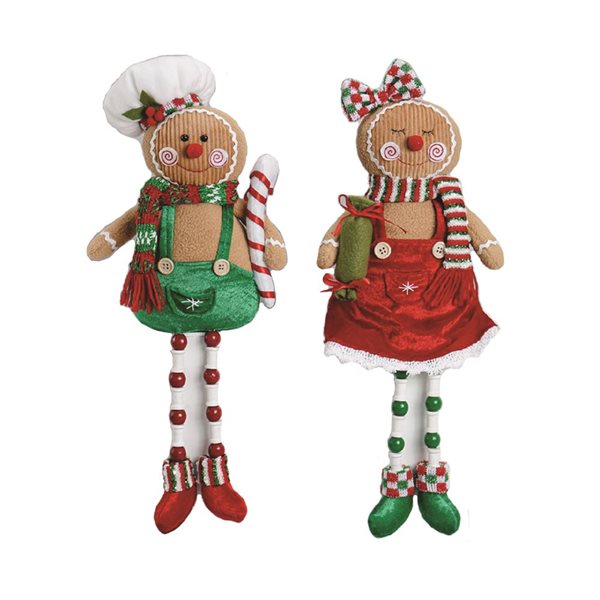 Santa's Workshop 18-in Christmas Gingerbread - Set of 2