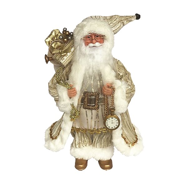 Santa's Workshop 15-in Trimmed in Gold Claus 6057 | RONA