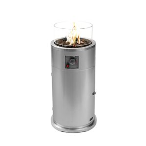 Foyer au propane liquide Sierra 15 po l. 25000 BTU chrome acier