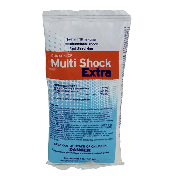 Pool Central Durachlor 1-lb Multi Shock Extra Swimming Pool Water Treatment