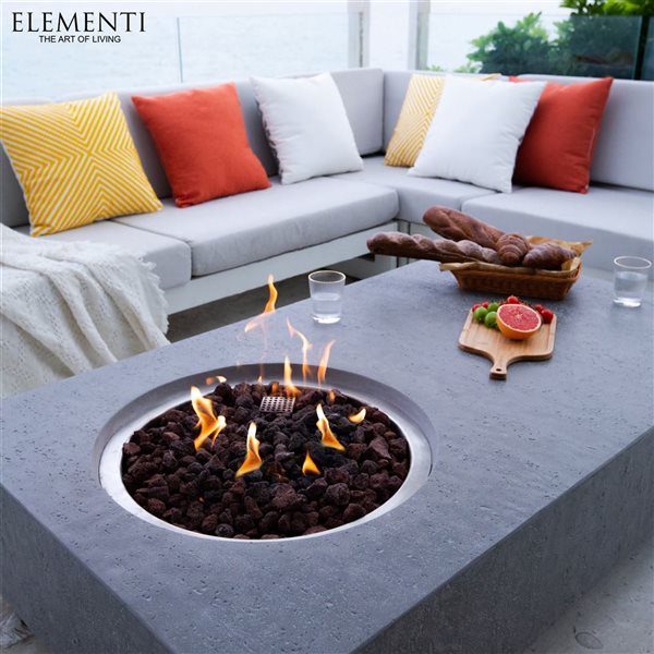 Elementi - Metropolis Fire Table - Liquid Propane