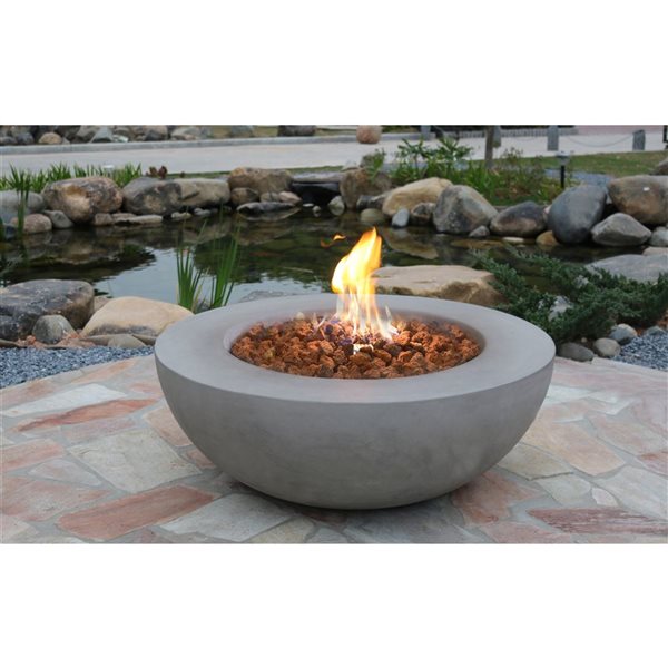 Elementi - Lunar Bowl Light Grey - Natural Gas