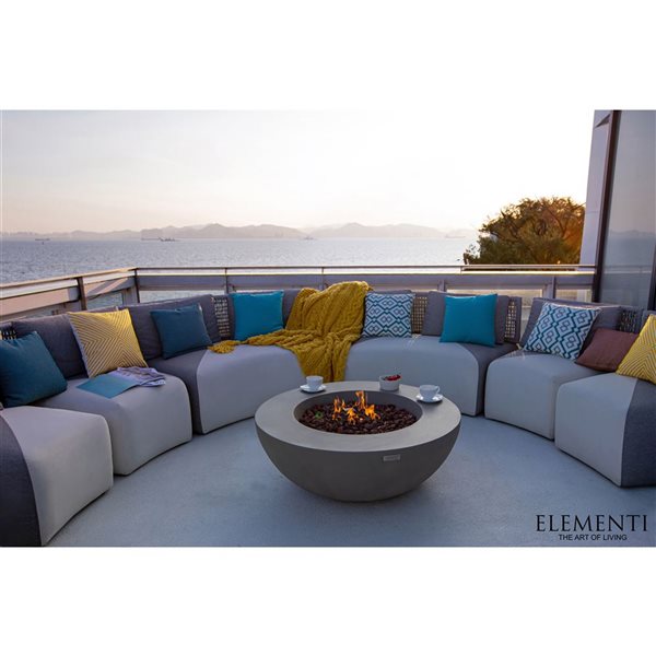 Elementi - Lunar Bowl Light Grey - Liquid Propane