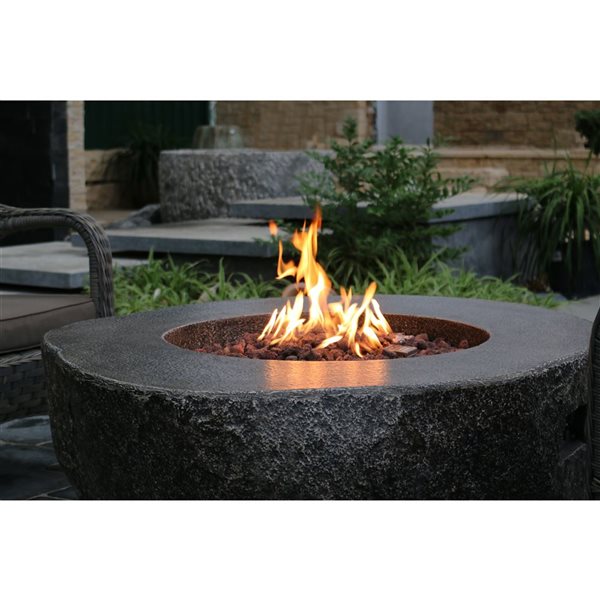 Elementi - Fiery Rock Fire Table - Natural Gas