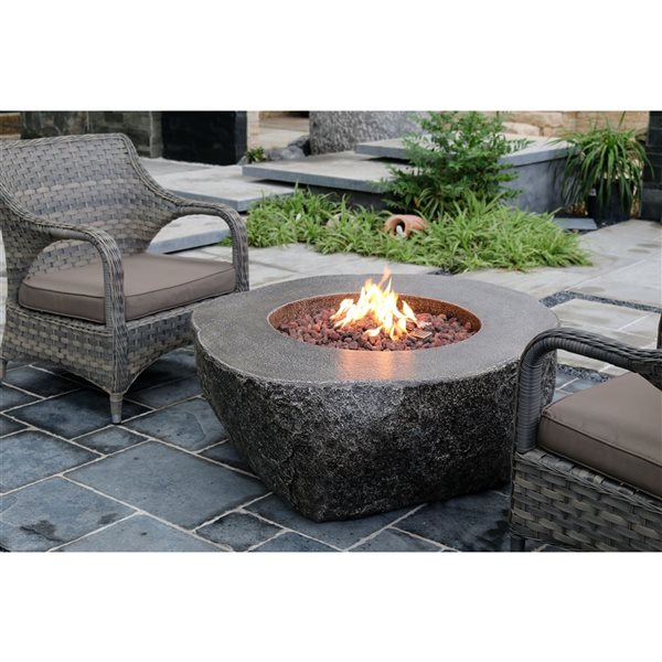 Elementi Fiery Rock Fire Table Natural Gas OFG147NG RONA