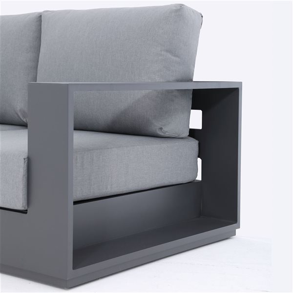 Deko Living Ficarazzi 4-piece Metal Frame Patio Conversation Set With 5 Cushions Included