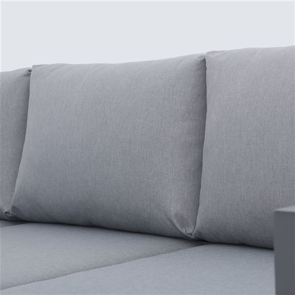 Deko Living Ficarazzi 4-piece Metal Frame Patio Conversation Set With 5 Cushions Included