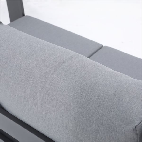 Deko Living Ficarazzi 4-piece Metal Frame Patio Conversation Set With 5 Cushions Included