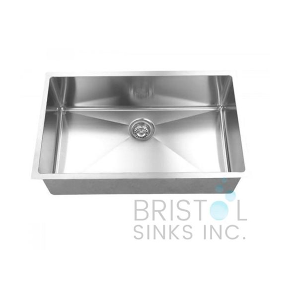 Bristol Sinks 31.5-in Stainless Steel Single Bowl Kitchen Sink