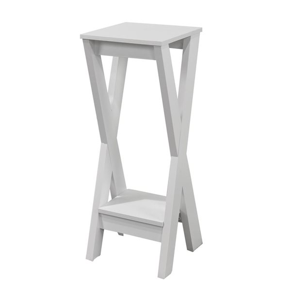 Table pour canapé carrée Felix en bois blanc par Brassex