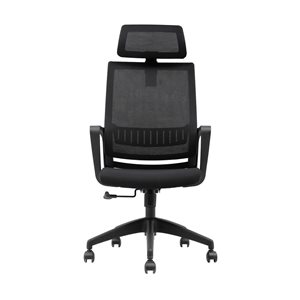Brassex Barton Black Contemporary Ergonomic Adjustable Height Swivel Office Chair