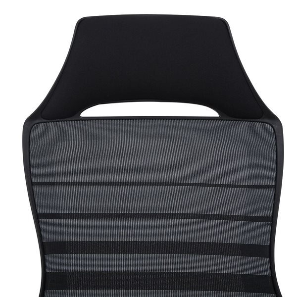 Brassex Calisa Black Contemporary Ergonomic Adjustable Height Swivel Office Chair