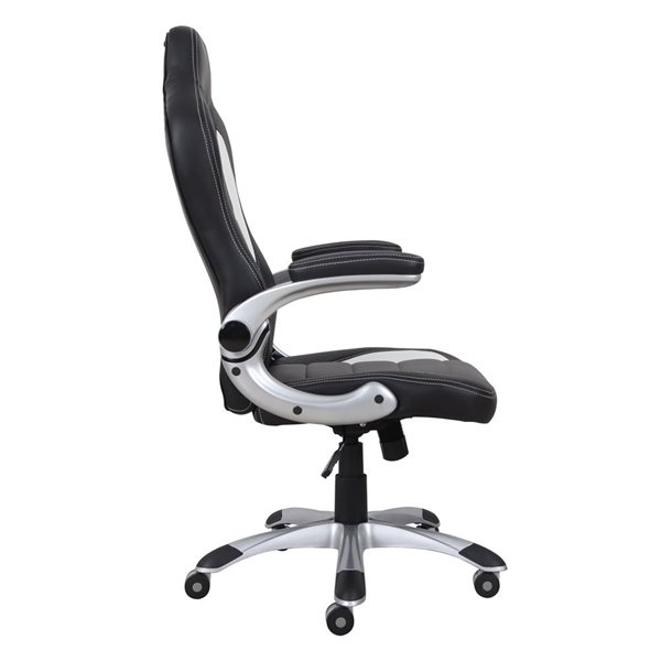 Brassex Arika Black/grey Contemporary Ergonomic Adjustable Height