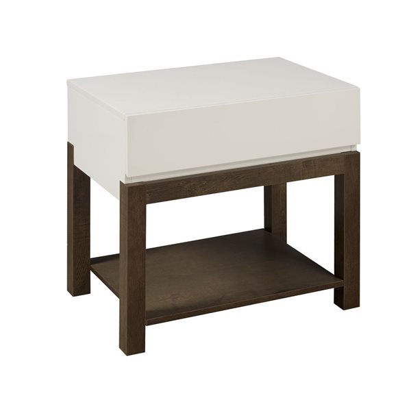 Brassex Aidan White Nightstand