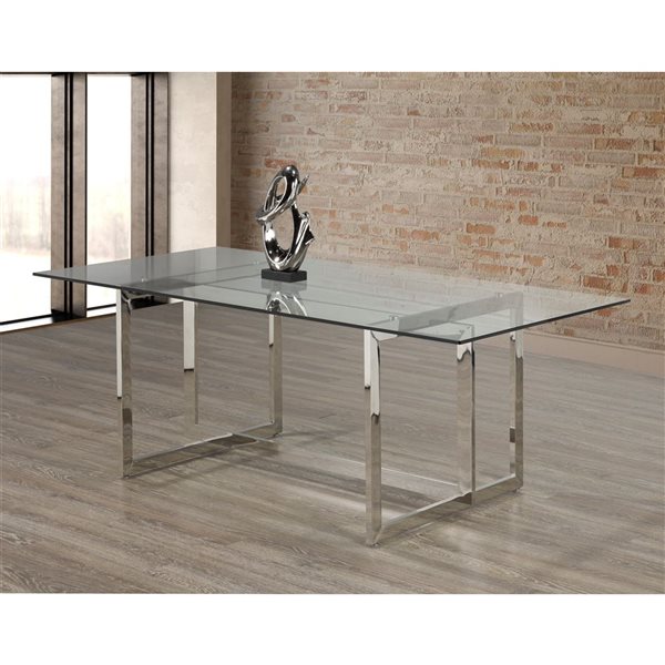 Rectangular glass deals bar table