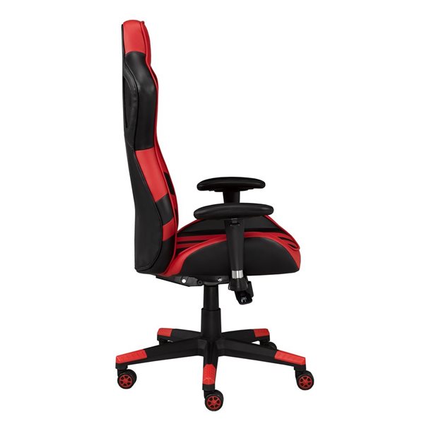 Brassex Ariela Black/red Contemporary Ergonomic Adjustable Height